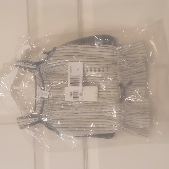 Polo Ralph Lauren Baby Girls Striped Cotton Top & Plaid Bloomers New with Tags - Picture 2 of 6